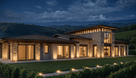 Villa singola B1.2 NZEB Alessandria 6 notte